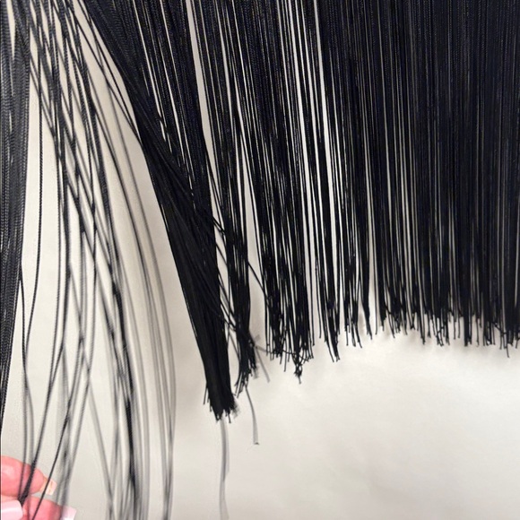 Black Fringe Top - Picture 3 of 14